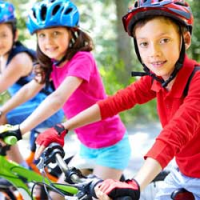 Children bike tour